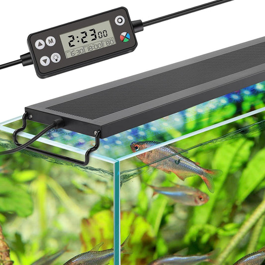 Hygger auto on off led aquarium light full front view
