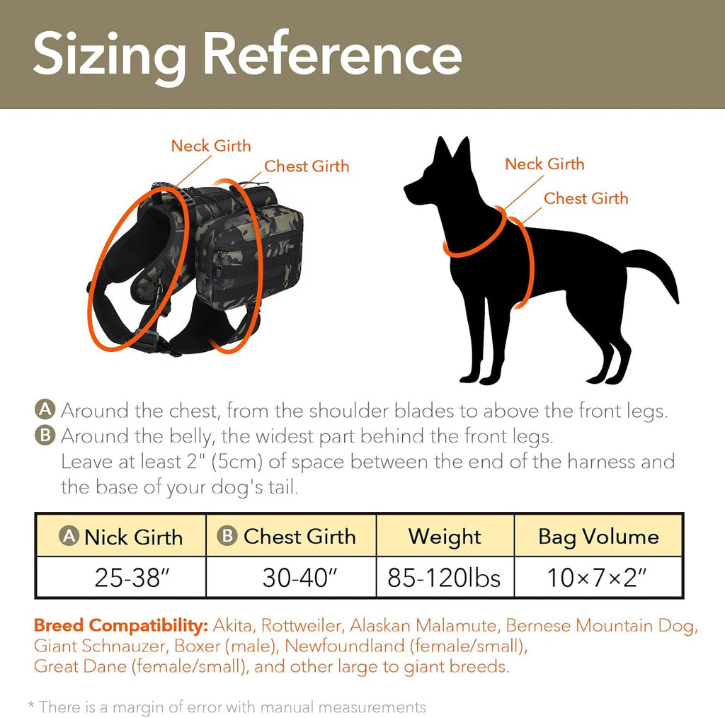 Detachable side saddlebags unzipping from the tactical dog harness vest