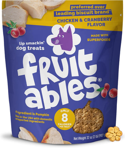 Fruitables Baked Dog Treats, Healthy Pumpkin Treat for Dogs, Low Calorie & Delicious, No Wheat, Corn or Soy, Made in the USA, Pumpkin and Blueberry Flavor, 12oz - Image 13