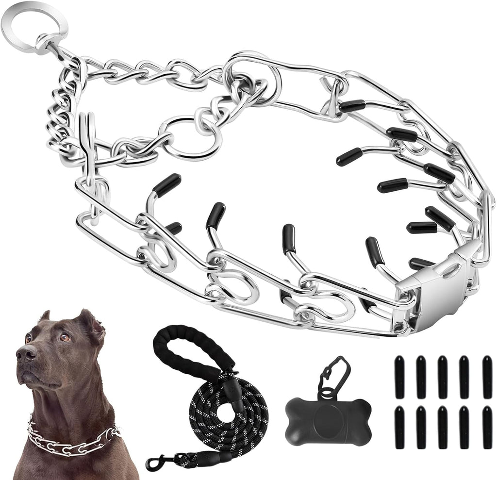 Pinch Collar for Dogs,Adjustable Dog Training Collar for Small Medium Large Dogs with Quick Release Buckle, No Pull Dog Collar Prong(S,10"-13") - Image 10