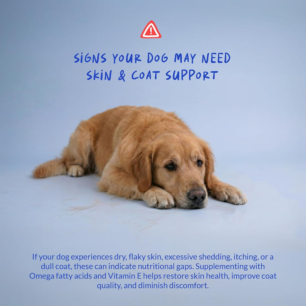 Bacon and liver flavor omega 3 6 9 dog chewables product label view