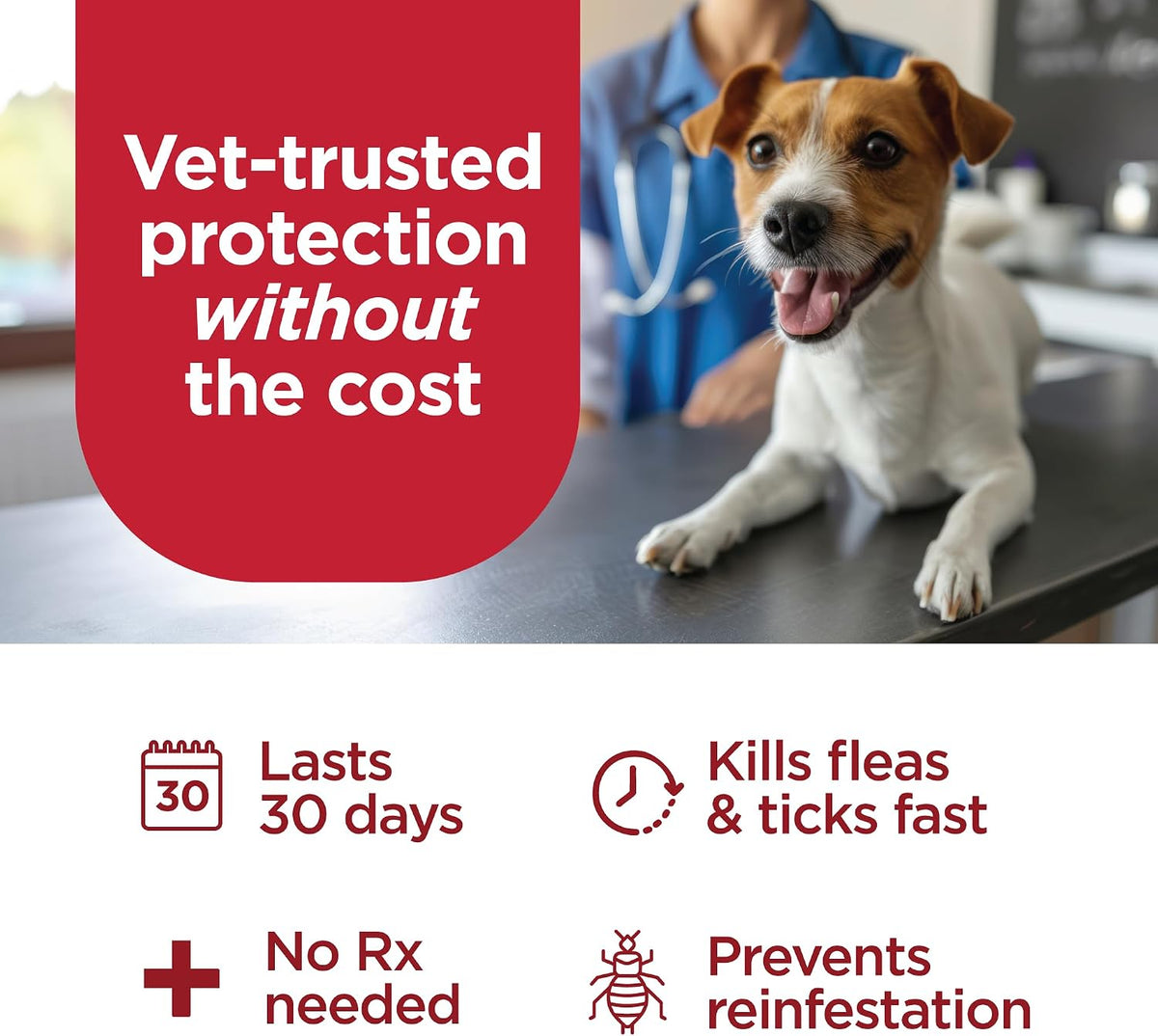 Topical flea drop application instructions for extra large dogs