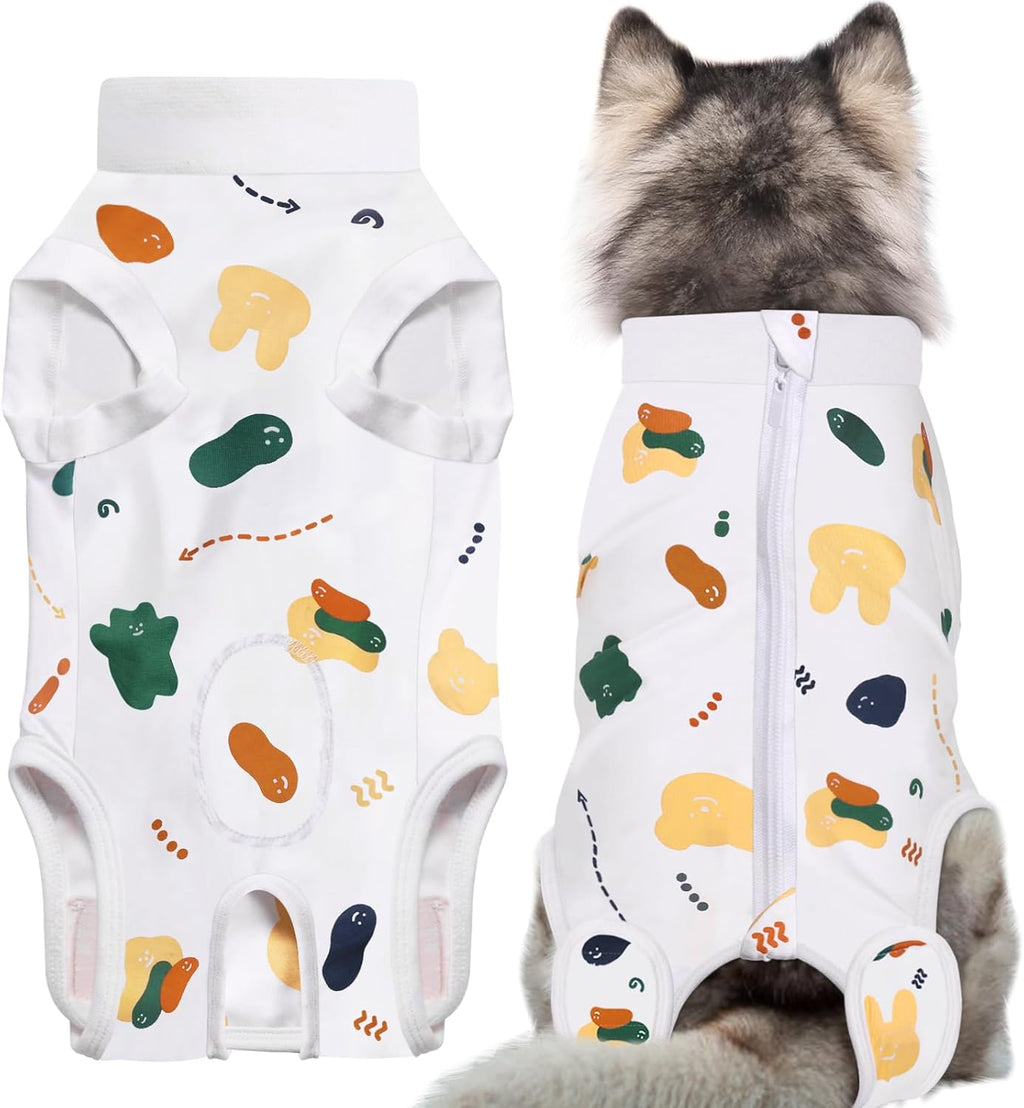 Small Dog Surgery Suit Female Spay,Professional Soft Post-Operative Dog Recovery Suit Male Neuter with Pee Hole,Comfortable Anti-Lick Alternative to Cone,Unisex Pet Surgical Vest for Wound Care(Blue) - Image 10