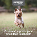 Nutramax Laboratories small dog mobility chews with glucosamine and chondroitin side label