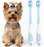 Small Dog Toothbrush, Puppy & Cat Tooth Brushing Kit, Ultra Soft Head Teeth Brush for Kitten & Tiny to Medium Pet, Doggy Toothbrushes Deep Dental Clean, 1 PCS, Pink - Image 9