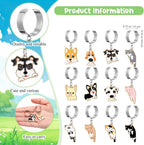 XunYee stethoscope charm tags adjustable silver tone metal rings demonstrating a secure fit on medical tubing