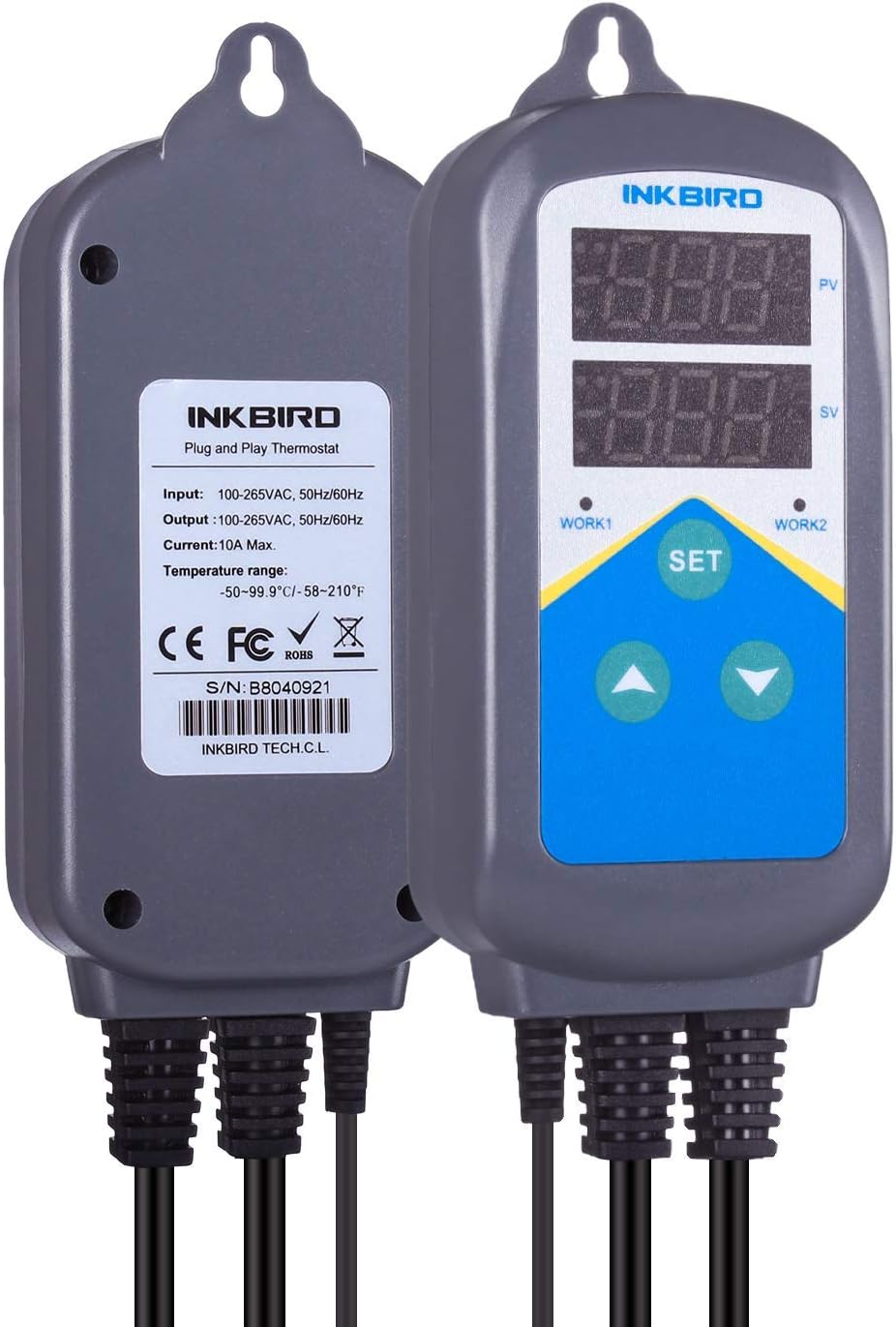 Inkbird ITC-306T aquarium heater controller front view digital thermostat
