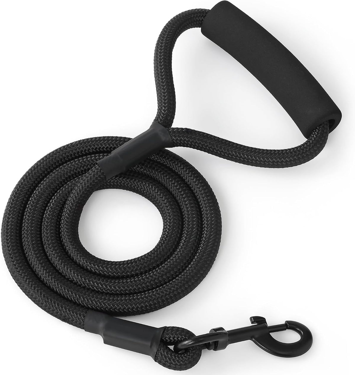 Mile High Life dog walking leash showing the woven texture of the pink nylon fibers.
