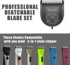 Audoc high carbon steel replacement blades for professional dog and horse grooming.