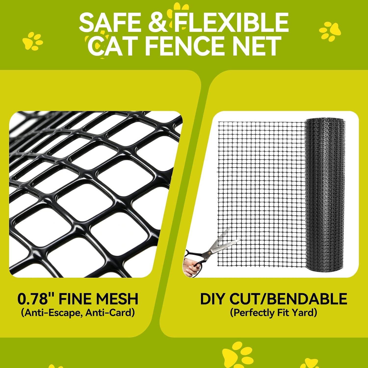 Cat proofing fence extension kit for outdoor catio