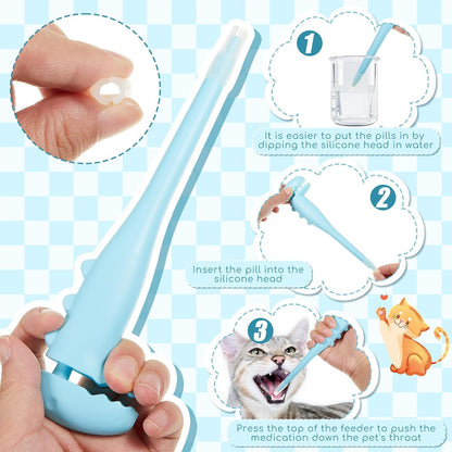 Side view of the medical pet feeding dispenser tool for small animals.