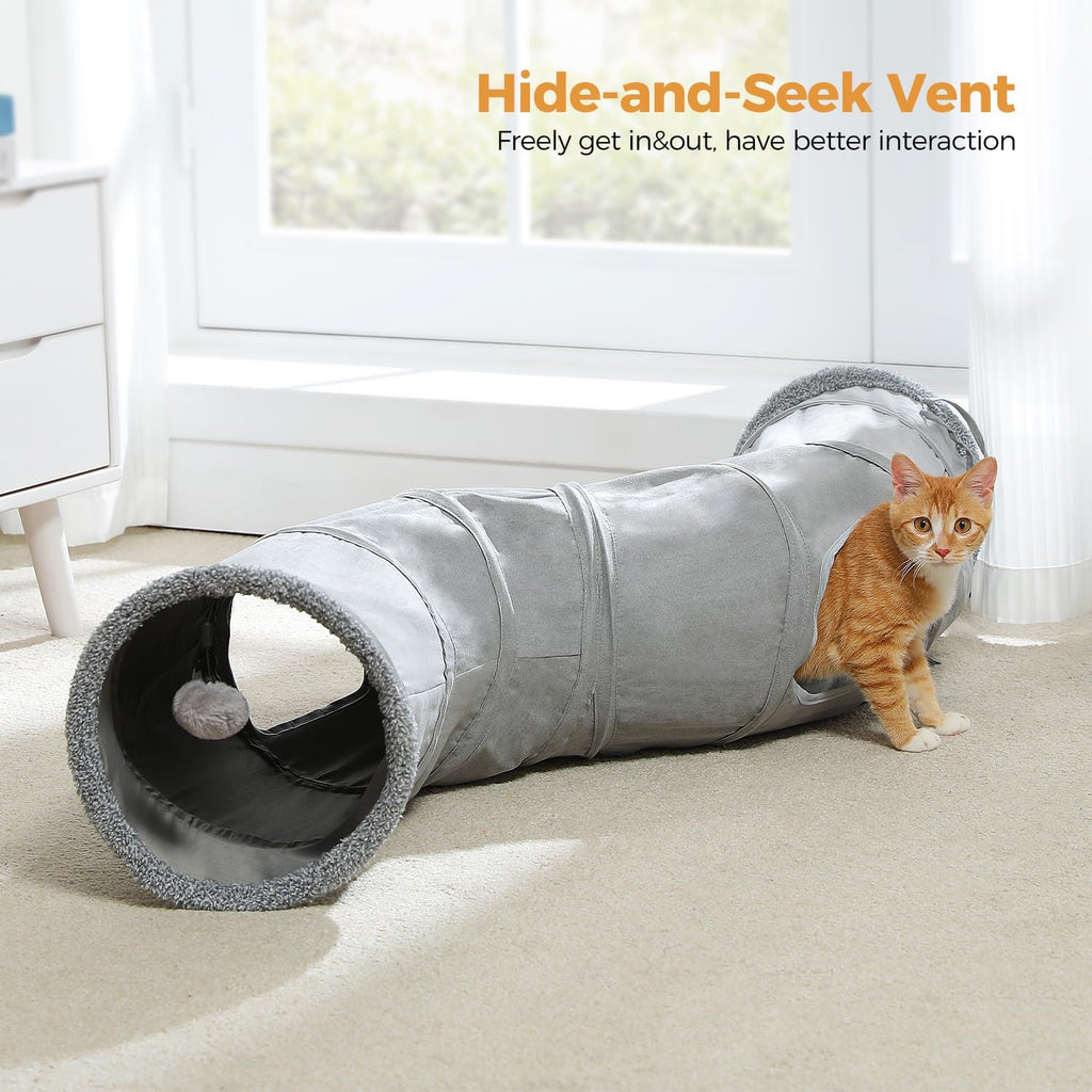 Close up of the soft faux suede texture on the PAWZ Road play tube