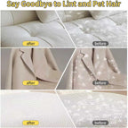 Washable electrostatic pet fur cleaning mitt for car seats and carpet