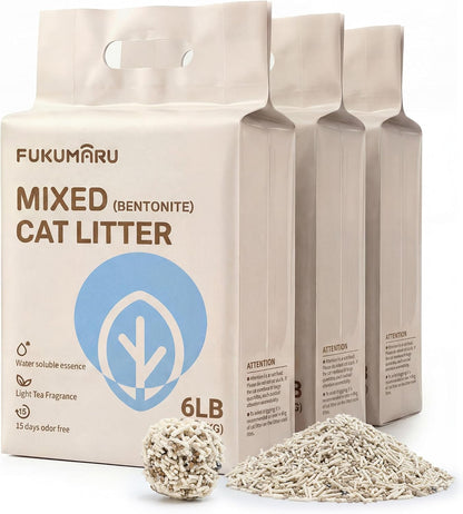 FUKUMARU Tofu Cat Litter - Natural Lightweight Unscented Cat Litter Pellets, Dust Free Quick Clumping, Effective Odor Control, Flushable, Low Tracking, 18 LBS (3 Packs) - Image 12