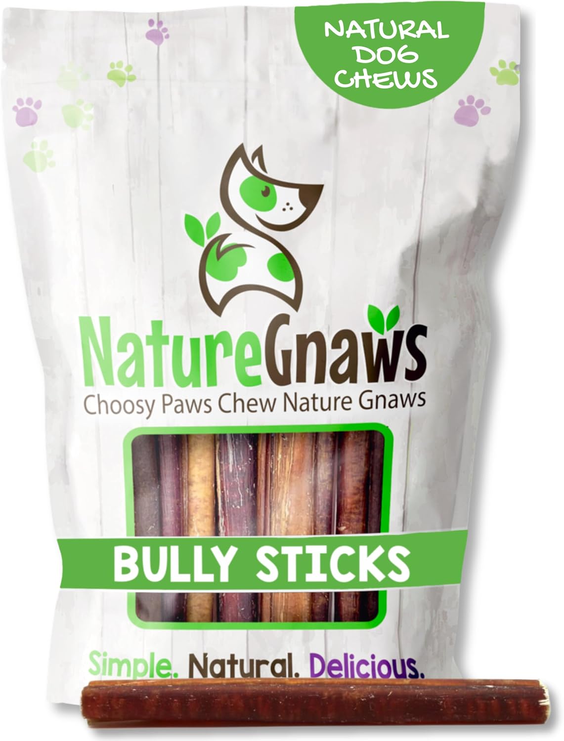 Nature Gnaws Bully Sticks for Dogs 5-6" (8oz) - Mixed Thickness - Long Lasting for Aggressive Chewers and Large Dogs - Natural Beef Dog Chew Bones - Image 9
