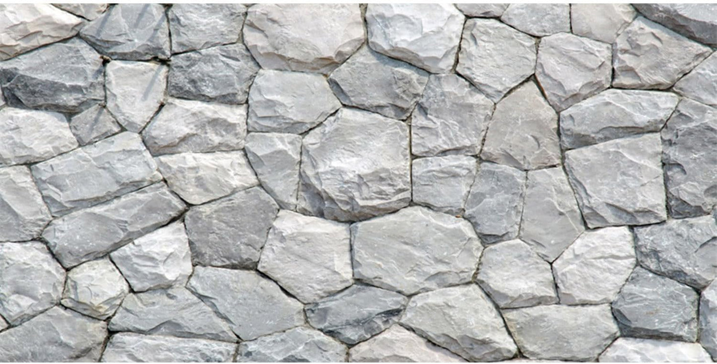 AWERT white stone aquarium background front view of the rocky design