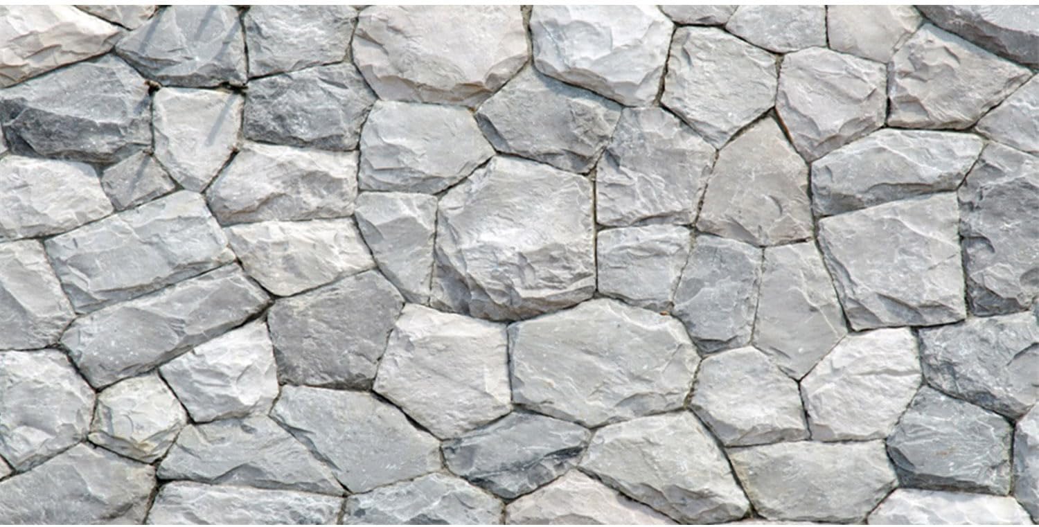 AWERT white stone aquarium background front view of the rocky design