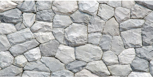 AWERT white stone aquarium background front view of the rocky design