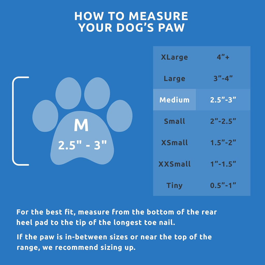 PawZ dog boots pack of 12 for medium size paws