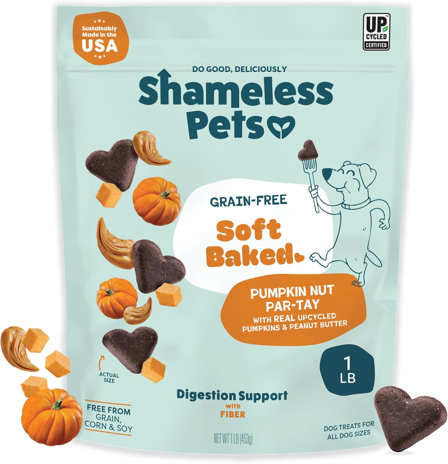 Shameless Pets Soft-Baked Dog Treats, Bananas for Bacon | Healthy Treats for Small, Medium & Large Dogs | Skin & Coat Support with Omega-3 & Omega-6 | Grain-Free, Made in USA | 6 oz - Image 14