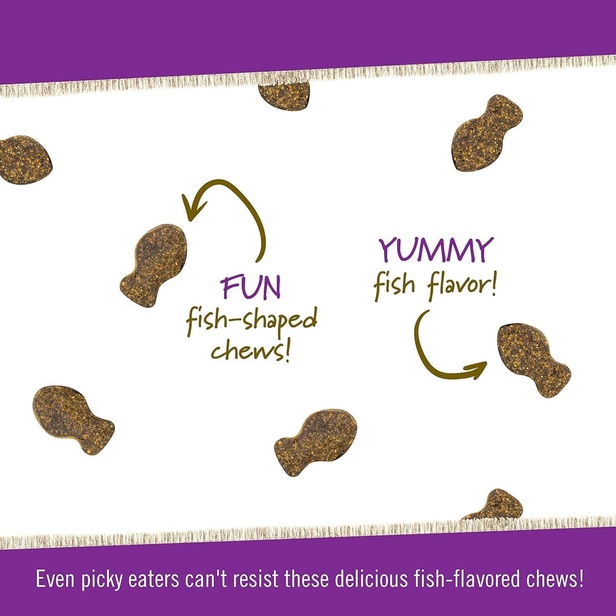 Pet Naturals fish flavored cat supplement close up
