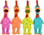 Group of vibrant colored Multipet Mini Globken toys