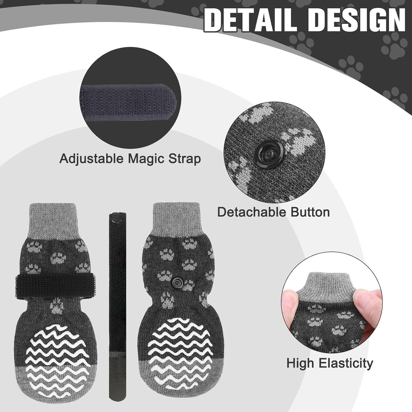 Side view of Expawlorer pet socks for hot pavement