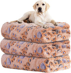 Rezutan 1 Pack 3 Blankets for Dogs, Dog Blanket for Large & Medium Pet Cat, Premium Soft Fluffy Suitable for Dog Kennels & Beds, Sofas, Gifts Puppy Essentials, 41x31inch, Gray/Blue/Beige - Image 12