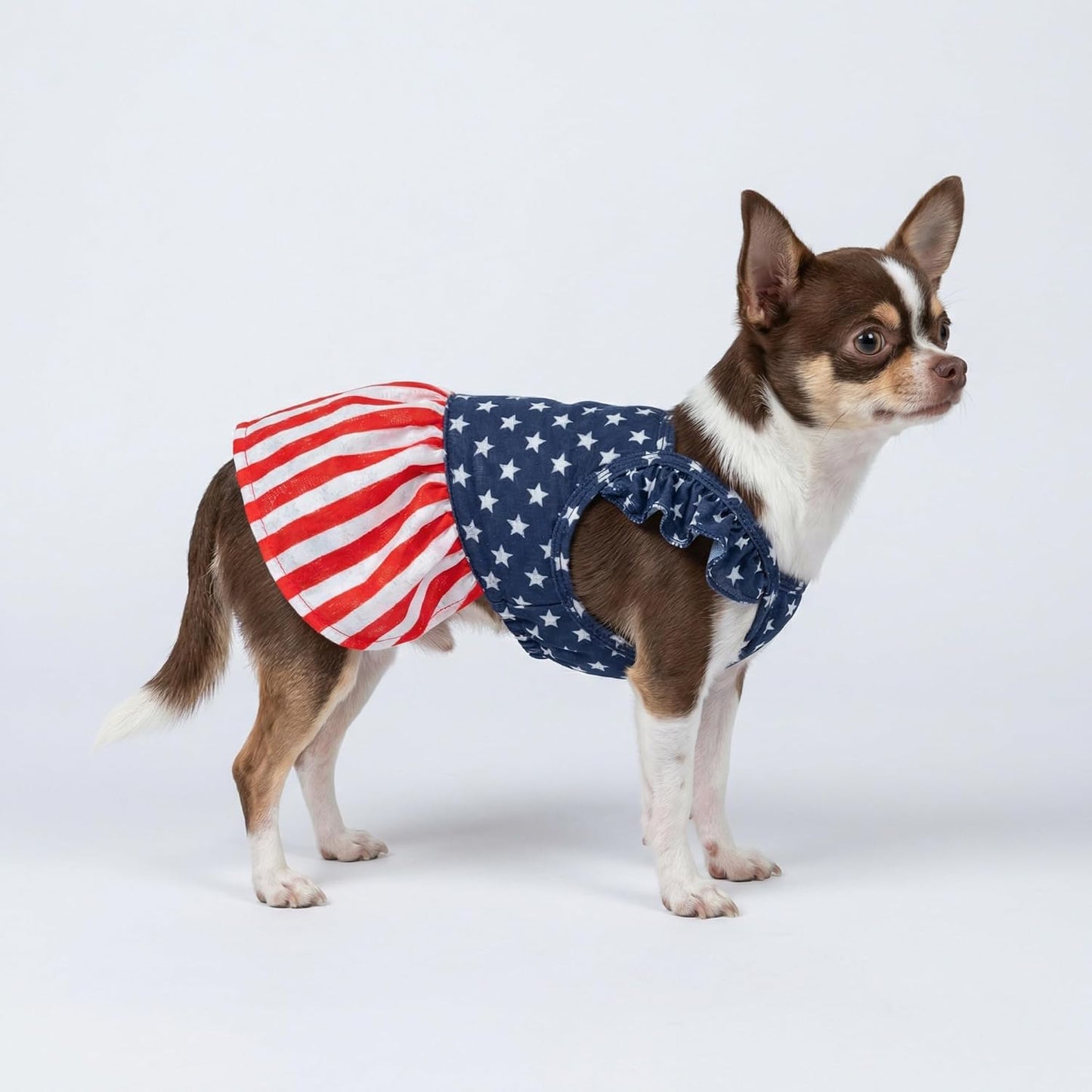 Fitwarm premium imported dog dress with comfortable ruffle shoulder straps