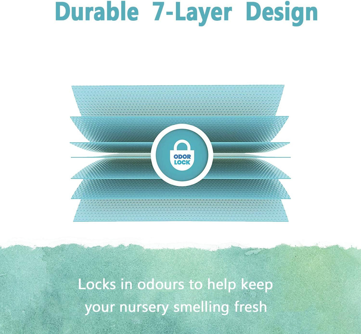 Heavy duty pleated plastic pet waste refills on a clean background.