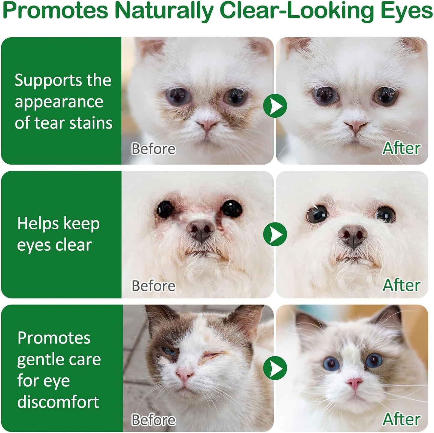 VOSIFSDIY gentle eye drop formula for pet allergy and debris removal.