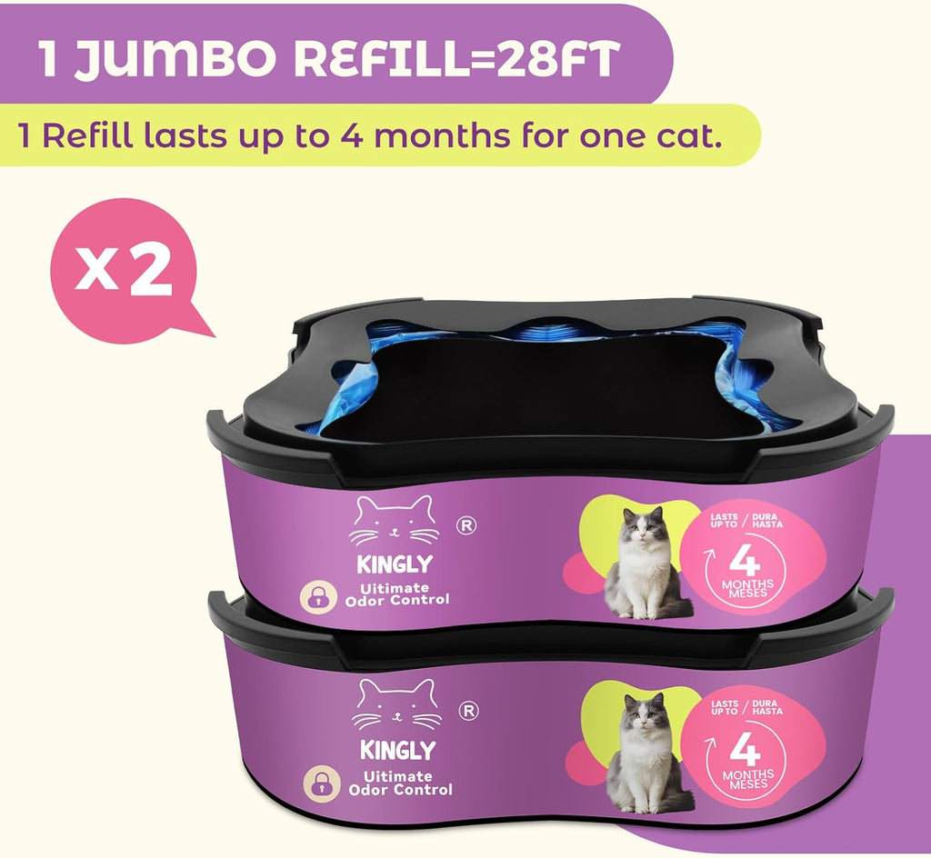 Authentic USA imported Kingly cat waste disposal refills