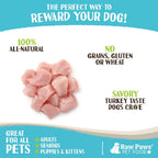 Raw Paws natural turkey chunks for dogs and cats