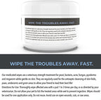 Soothing aloe enriched antibacterial wipes for dogs and cats