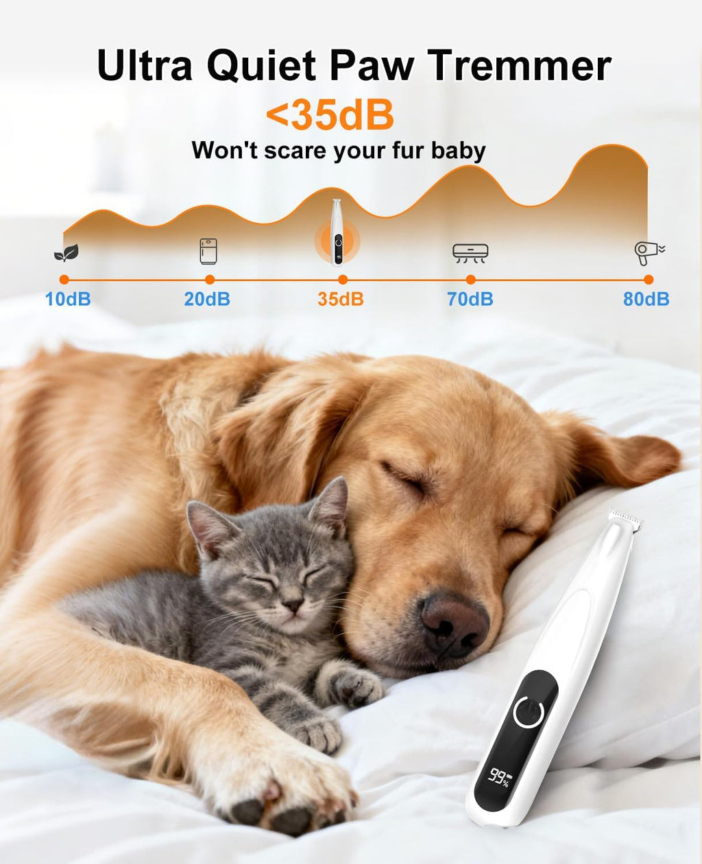 IREDOON cordless electric pet grooming kit with ceramic blade