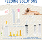 Twelve multicolored nylon puppy whelping collars and record keeping charts for tracking litter growth.