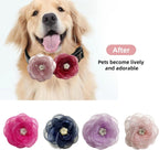 Six different colors of UBQUBQ decorative flower charms displayed together for comparison