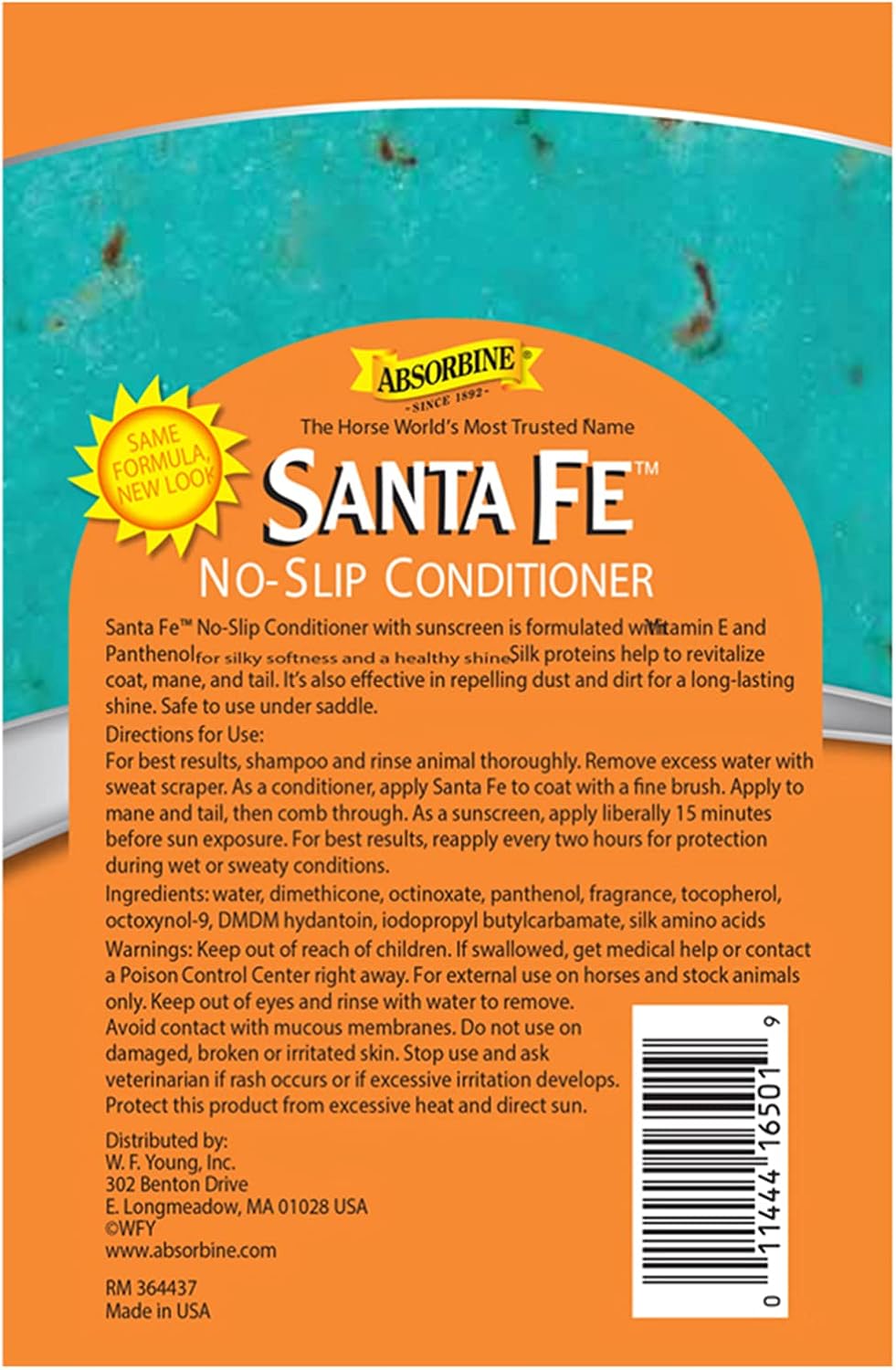 Absorbine Santa Fe Coat Conditioner front view bottle with trigger spray