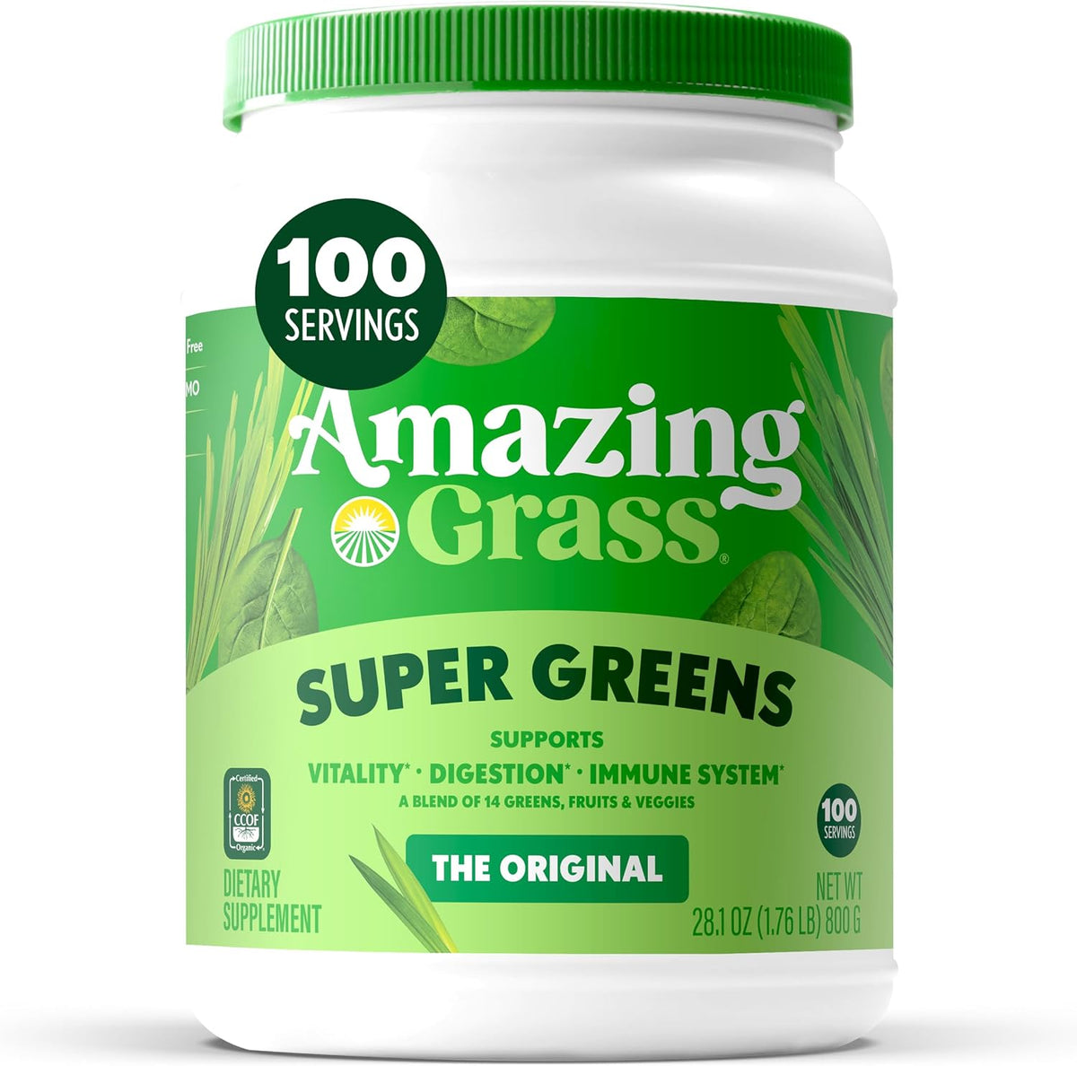 Amazing Grass Super Greens Powder Original, 30 Servings, 8.5 oz - Image 11