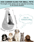Close up of Snqqmtt dog sling breathable cotton fabric