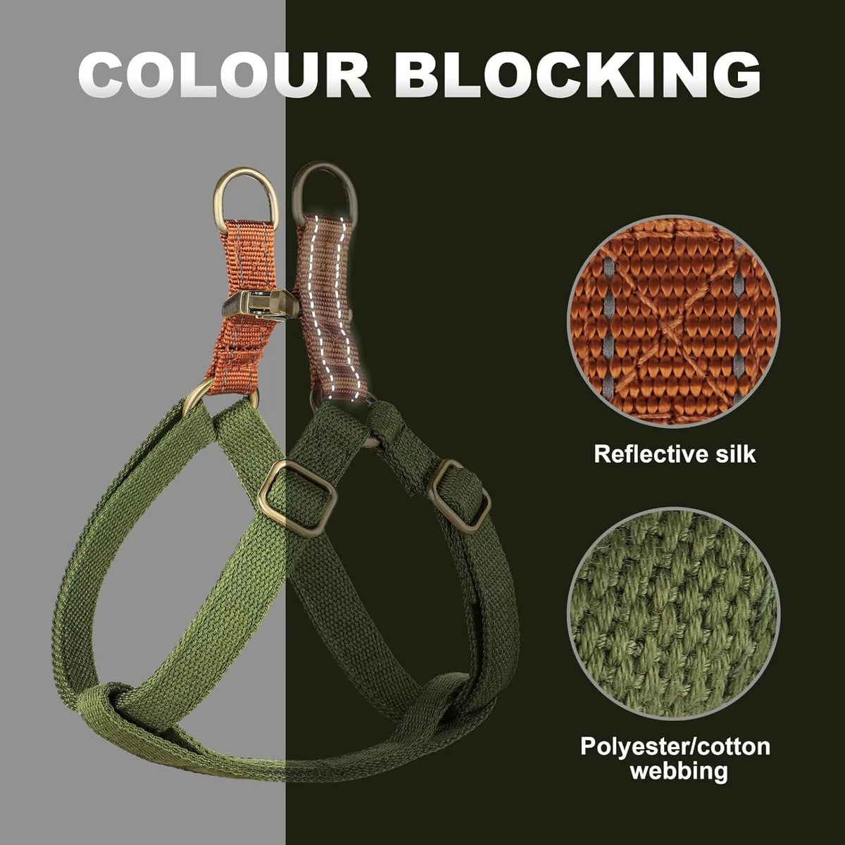 Didog freedom nylon vest dual D-ring attachment