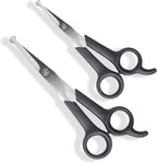 Pets First pet grooming scissors set front view with rounded safety tips