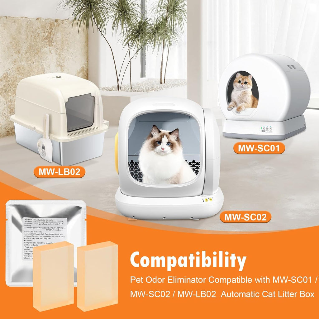 Fenkabs cat toilet odor eliminator gel pod placement in waste drawer