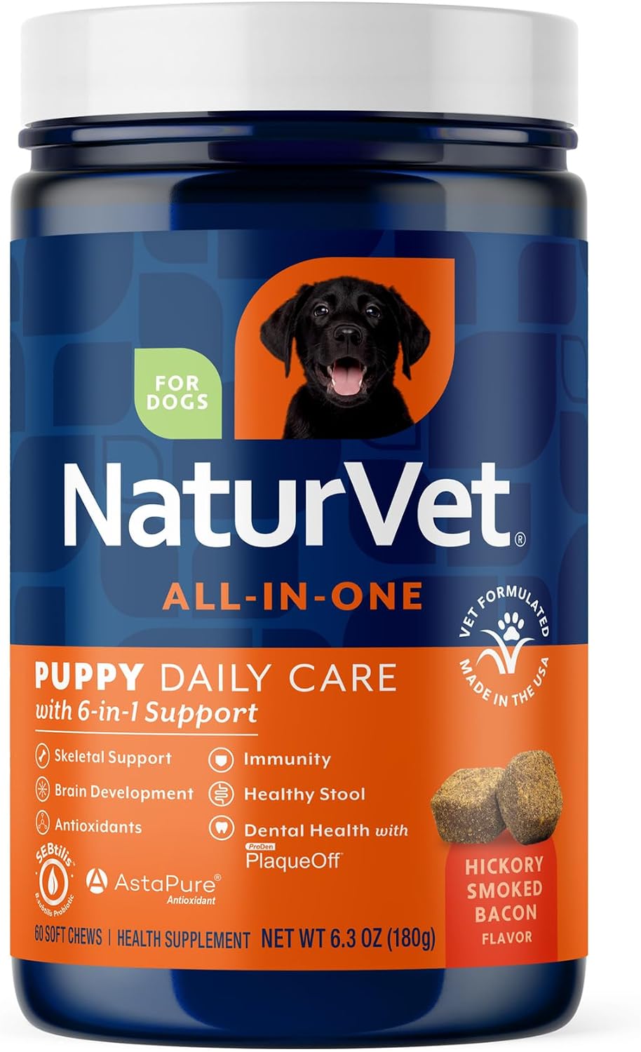 NaturVet All-in-One Dog Supplement - for Joint Support, Digestion, Skin, Coat Care - Dog Multivitamins with Minerals, Omega-3, 6, 9 - Wheat-Free Vitamins for Dogs - 120 Soft Chews - Image 11