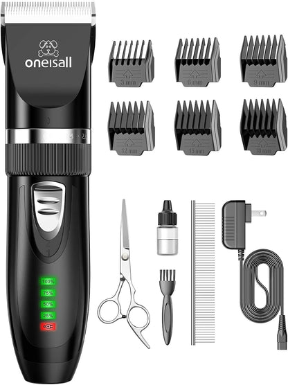 oneisall Quiet Cat Clippers for Matted & Long Hair, 2-Speed Cordless Pet Shaver Grooming Kit for Cats, Small Dogs & Animals (Blue) - Image 10