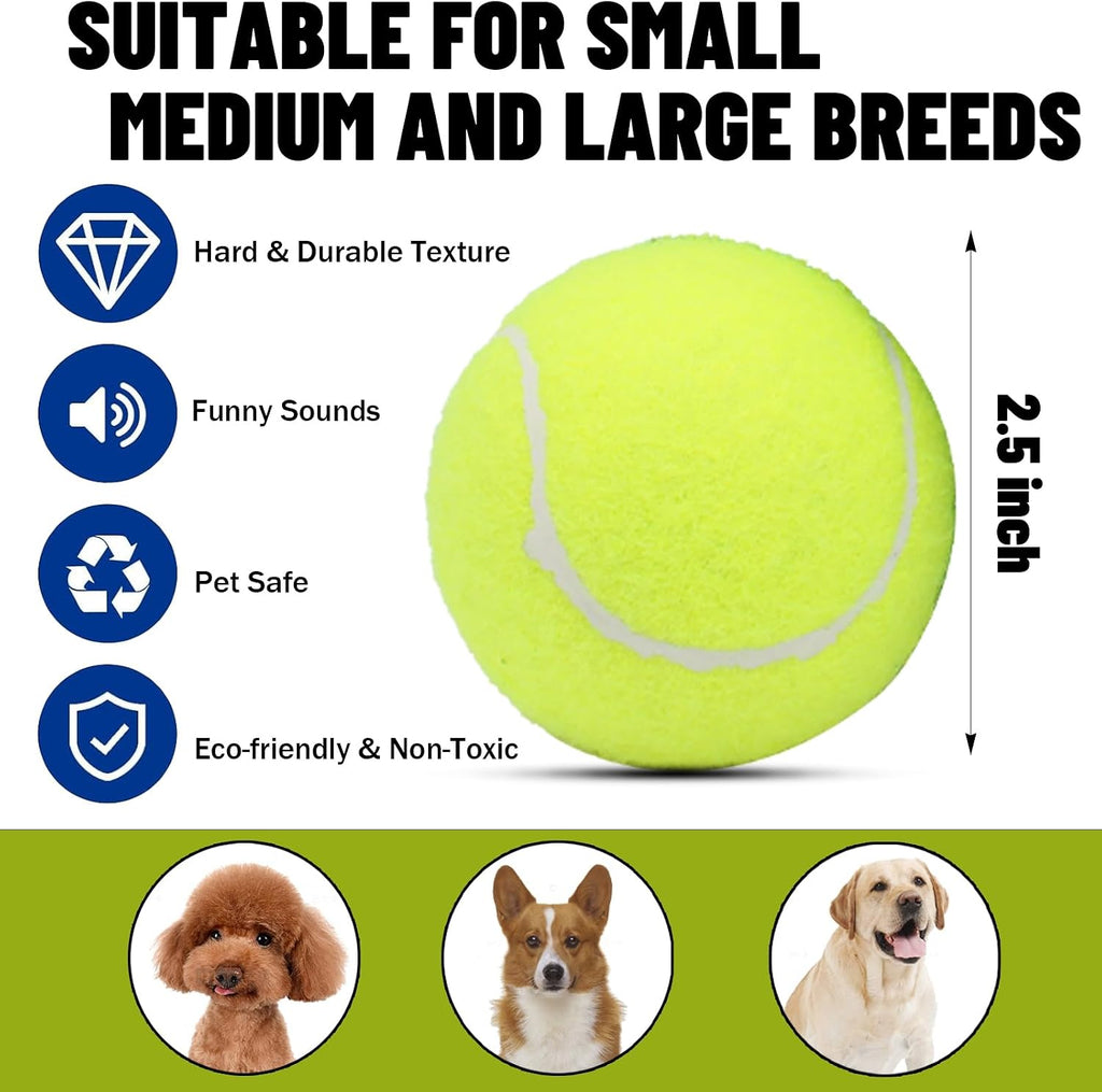 Magicorange 2.5 inch floatable squeaky dog balls pile