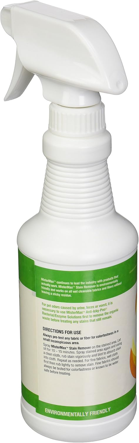 Mister Max Stain Remover Pint eco friendly bottle packaging side view