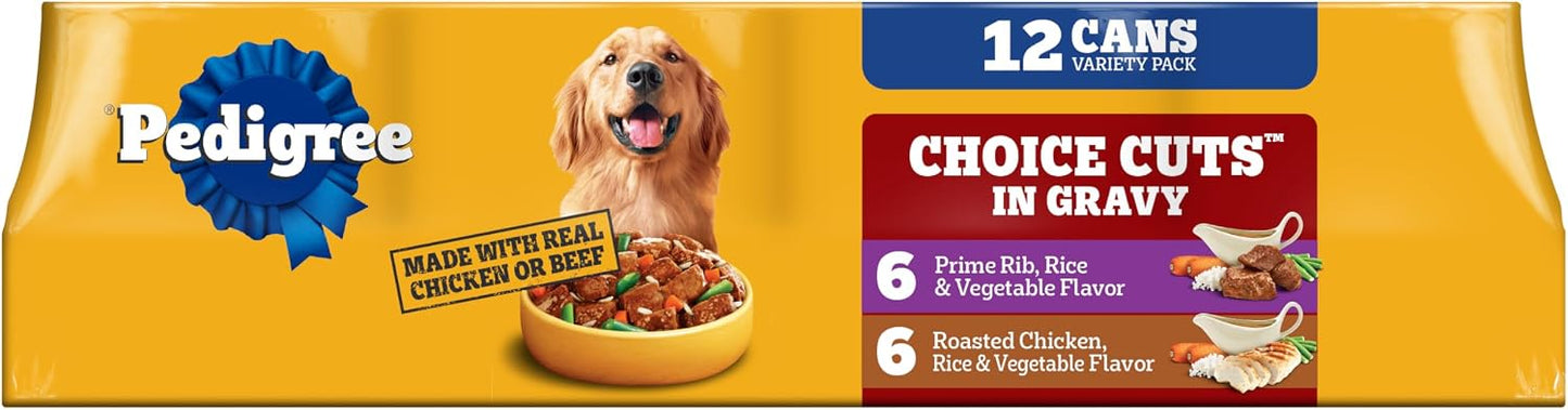 Pedigree Wet Dog Food, Choice Cuts Adult Canned Dog Food, Beef & Country Stew Multipack, 13.2 oz. Cans (12 Count, Pack of 1) - Image 14
