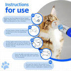 Neobay feline spacer connected to standard metered dose inhaler backpiece