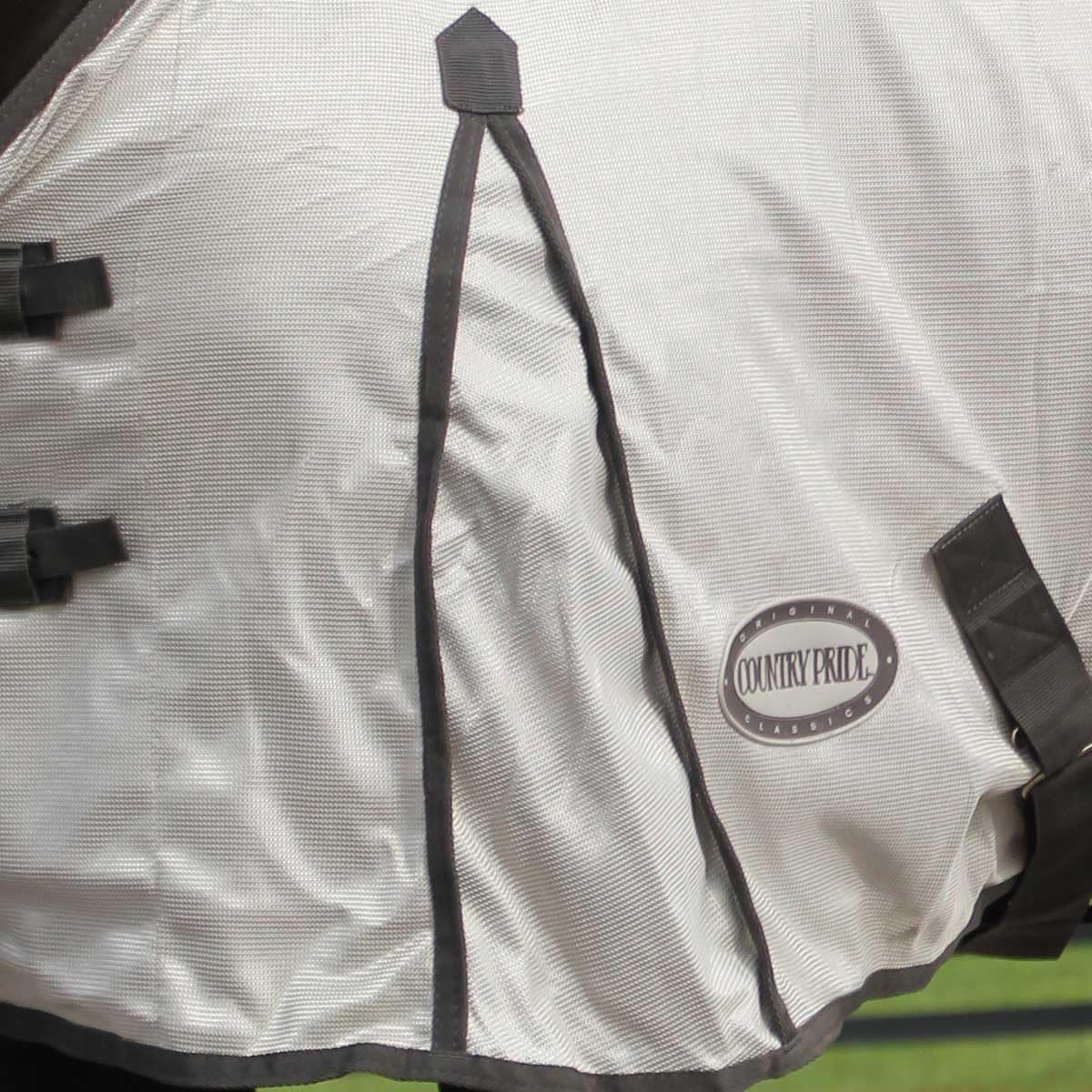 Country Pride equestrian fly sheet close up of fleece wither protection